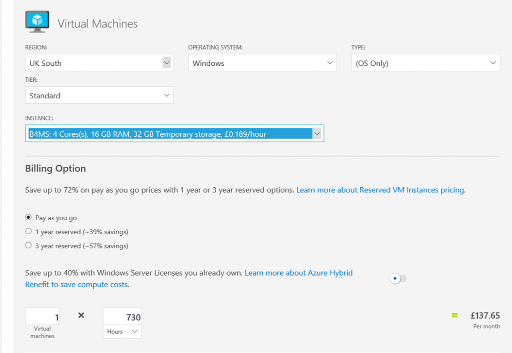Azure PAYG
